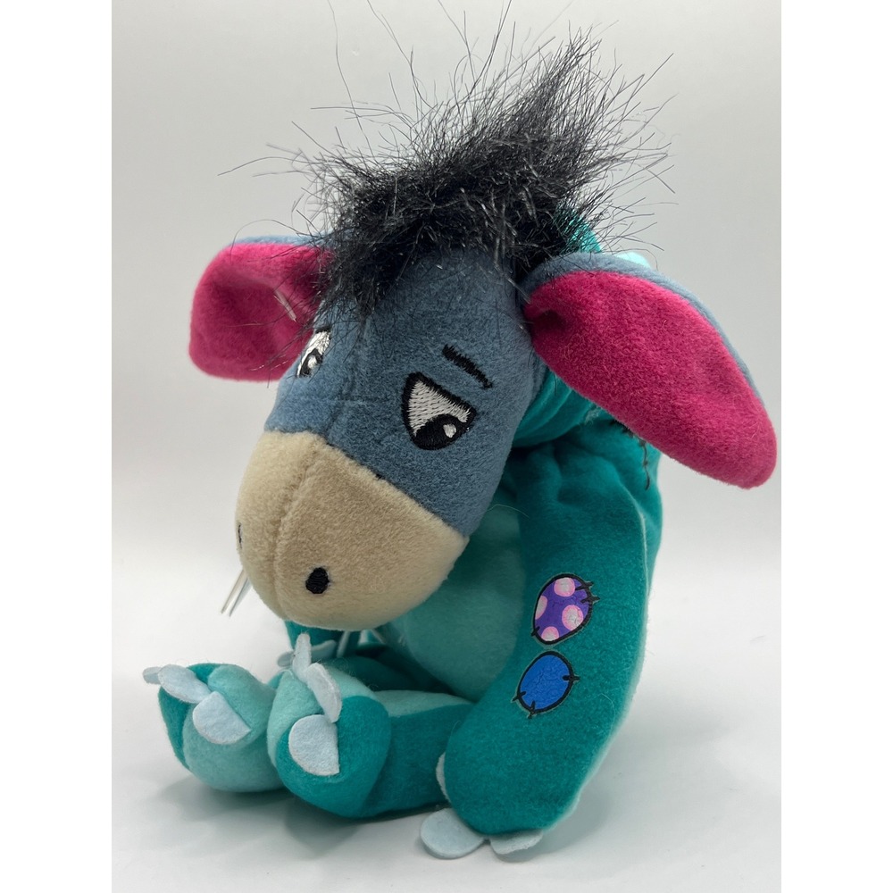 Disney Store Mini Bean Bag Dinosaur Eeyore 9 Inch Plush Teal Costume NWT